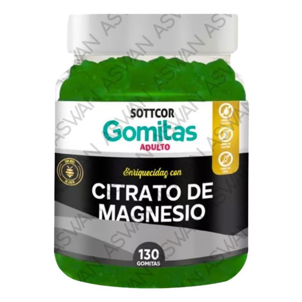 GOMITAS CITRATO DE MAGNESIO PARA ADULTOS 130 UNIDADES SOTTCOR 100GR