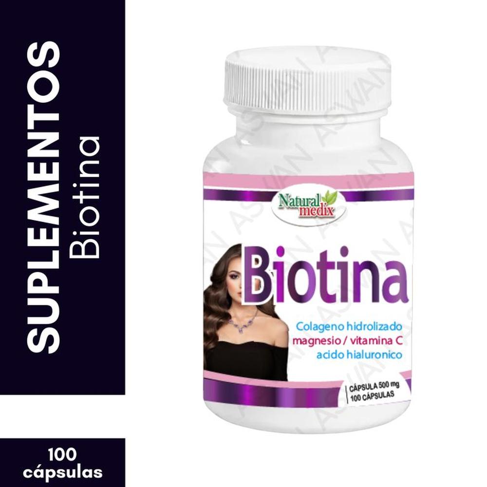 Biotina 100 Cápsulas - Natural Medix