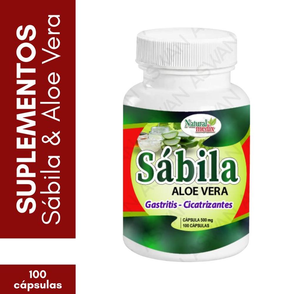 Sábila & Aloe Vera 100 Cápsulas - Natural Medix