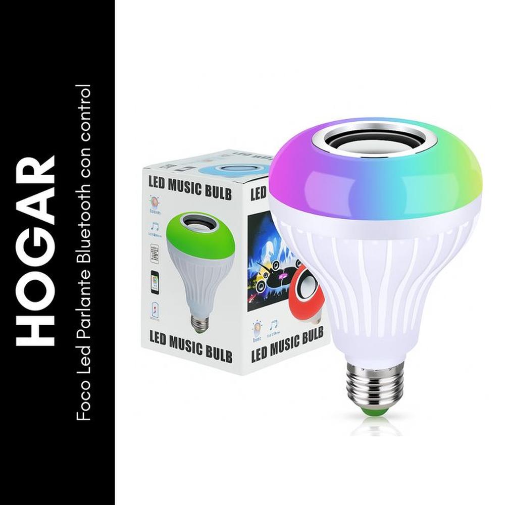 Foco Led Parlante Bluetooth con control