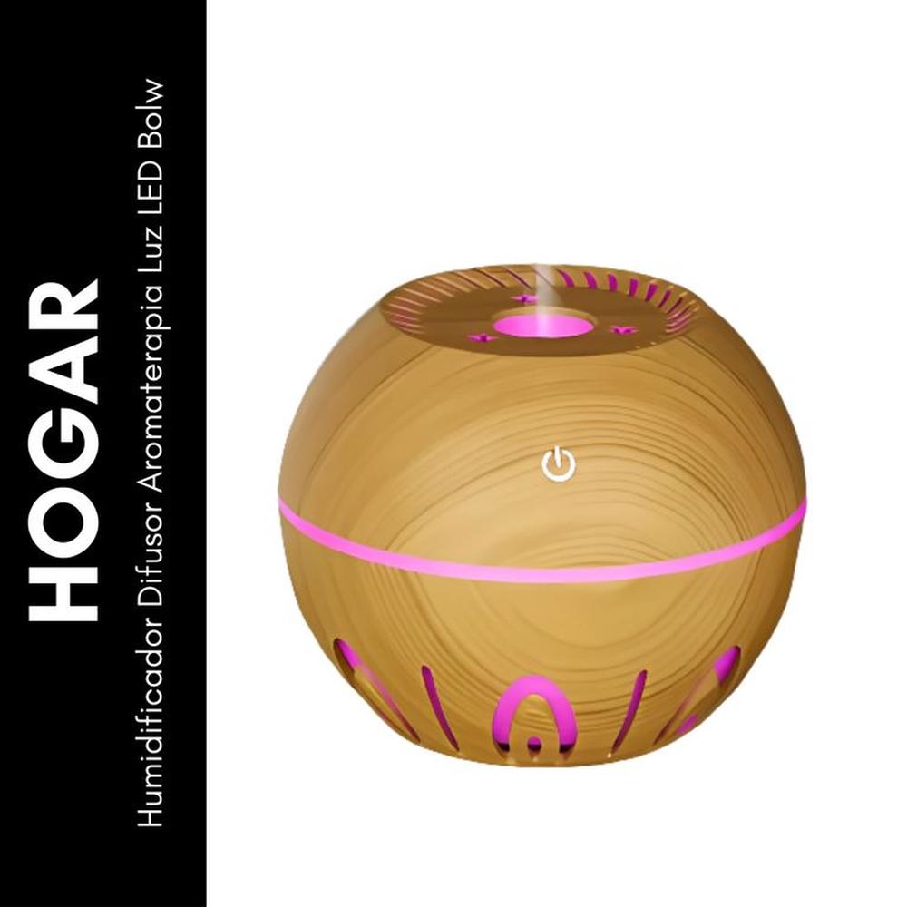 Humidificador Difusor Aromaterapia Luz LED Bolw