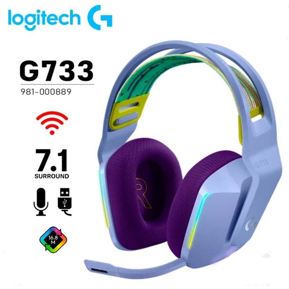 Audífono Logitech G733 Ligthspeed Lila