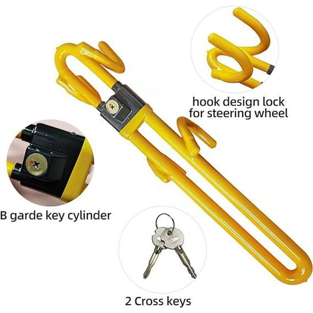 Seguro Antirrobo Traba Timón a Timón Doble Pesada