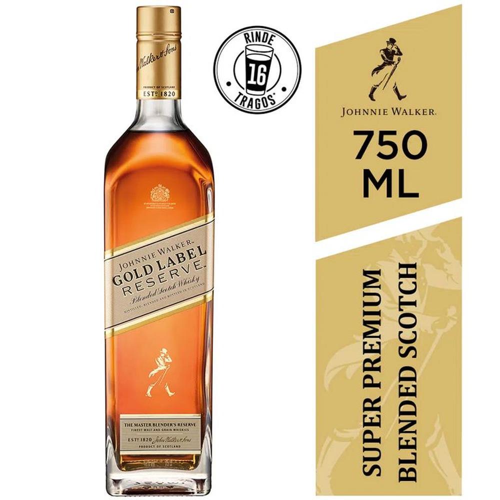 Whisky JOHNNIE WALKER Gold Label Botella 750ml