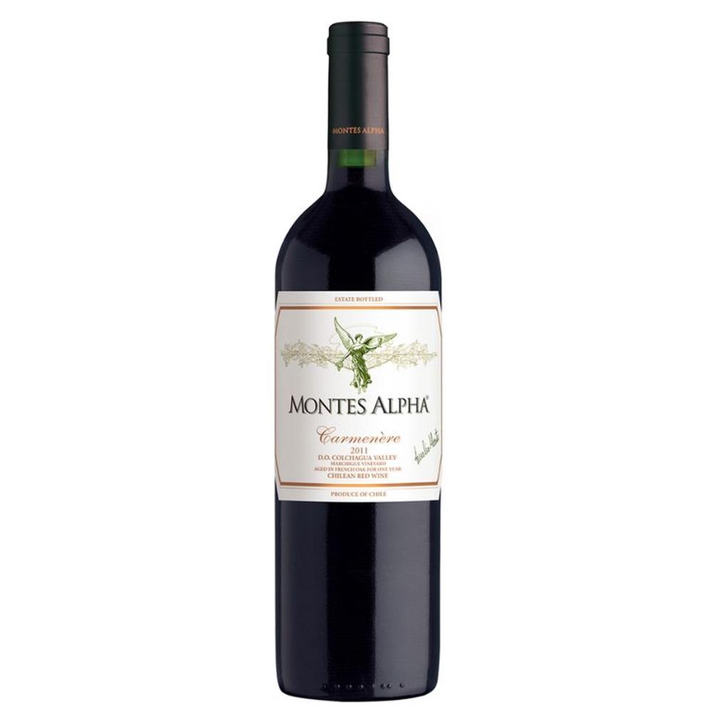 Vino MONTES Alpha Carmenere Botella 750 ml