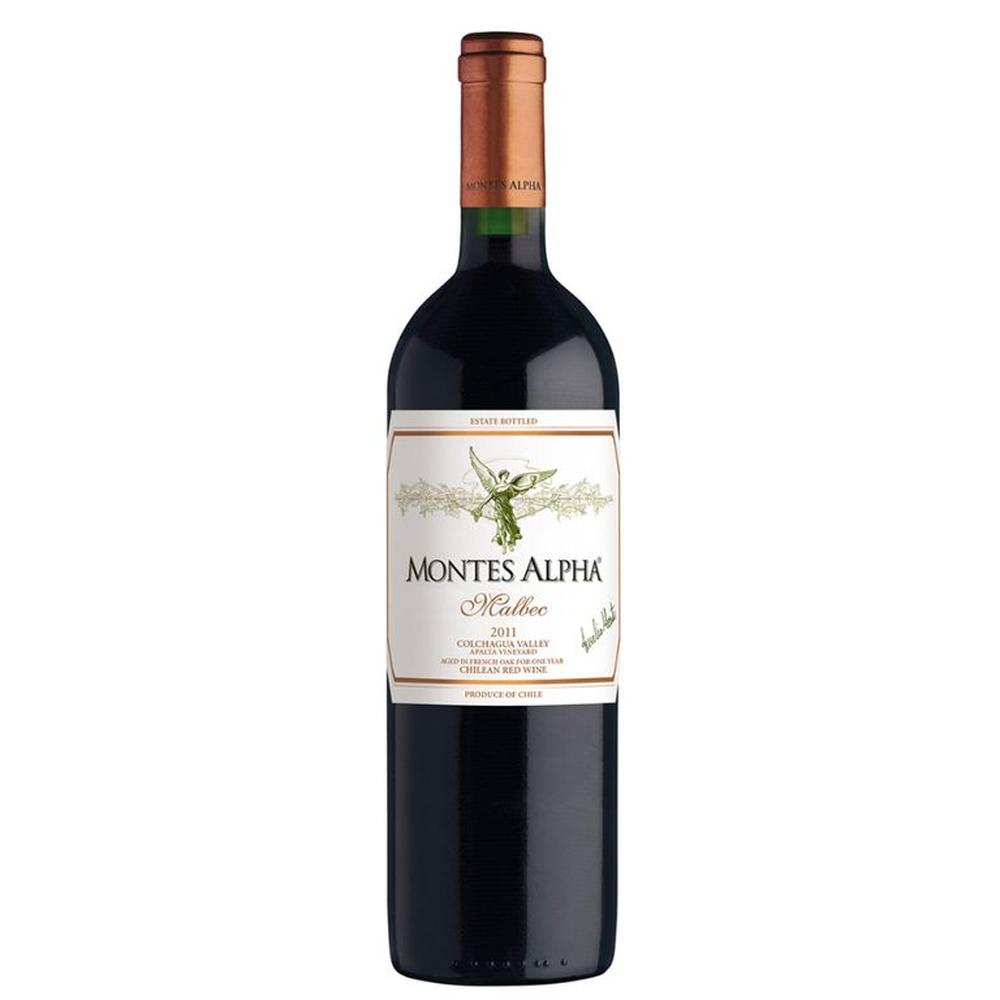 Vino MONTES Alpha Malbec Botella 750 ml
