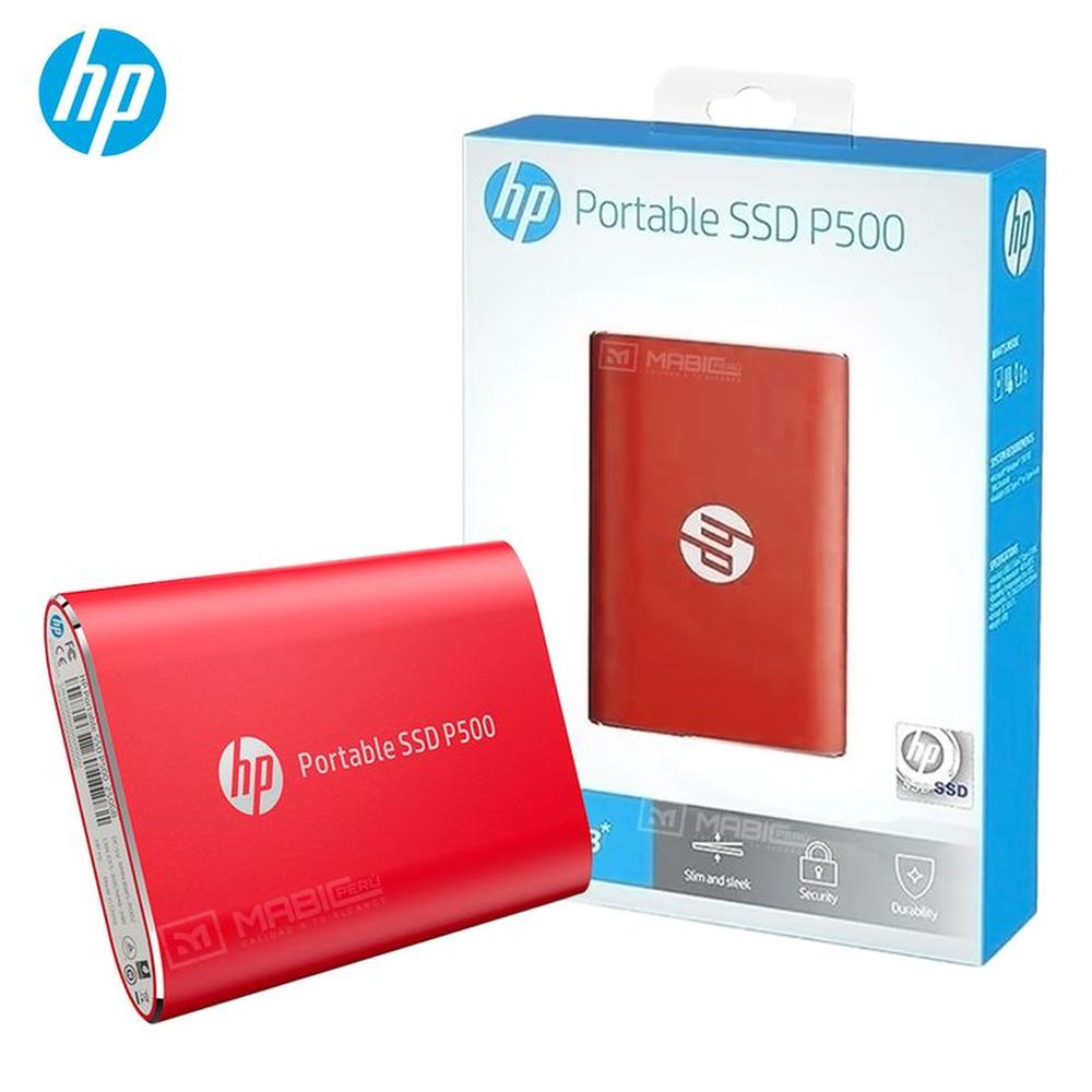 Disco Sólido Externo HP P500 500GB - Rojo - Portátil