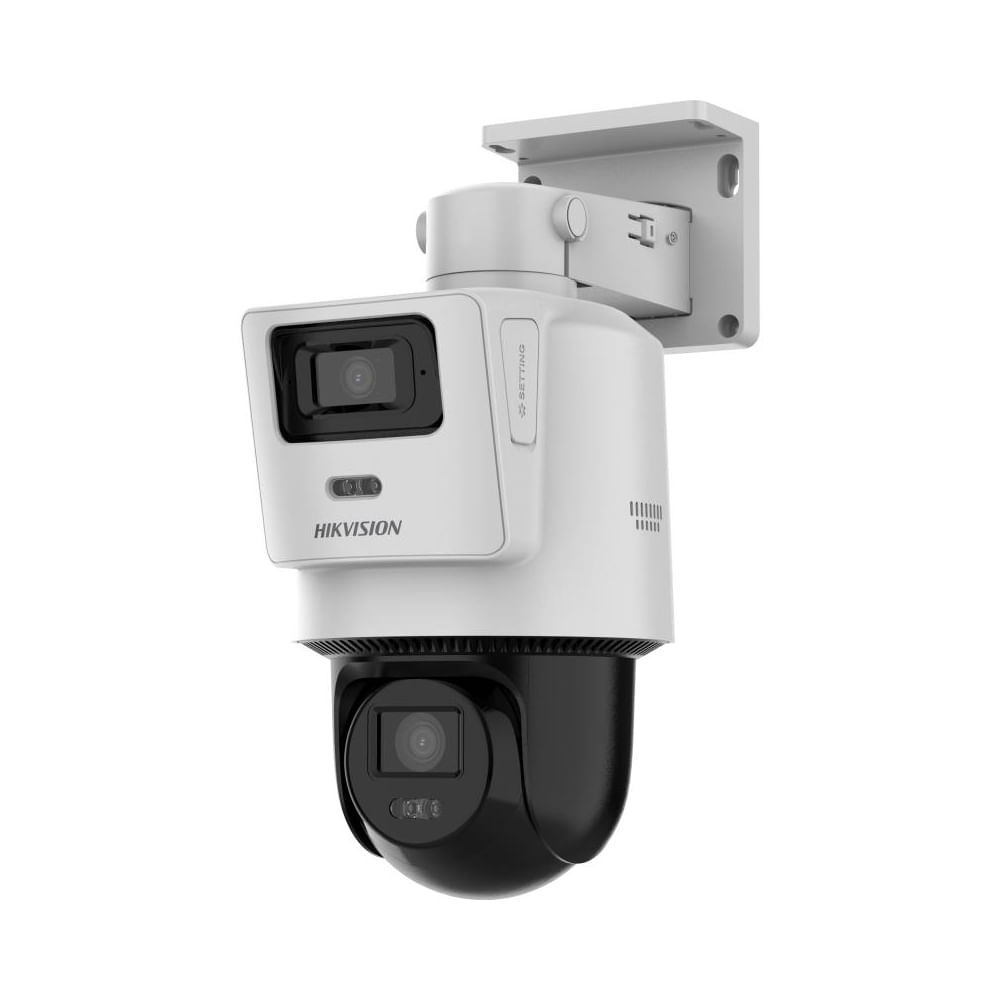 Cámara IP HIKVISION TANDEMVU PT 4MP con dos lentes 8mm y 2.8mm - Seguridad inteligente y alta resol