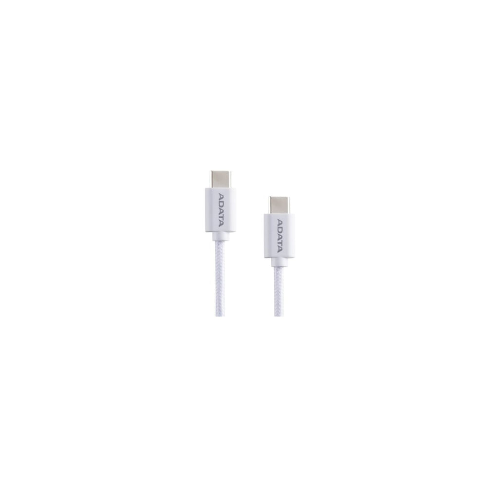Cable USB Type C de ADATA - Conector Power, Color Blanco, Alta Velocidad y Compatibilidad Universal