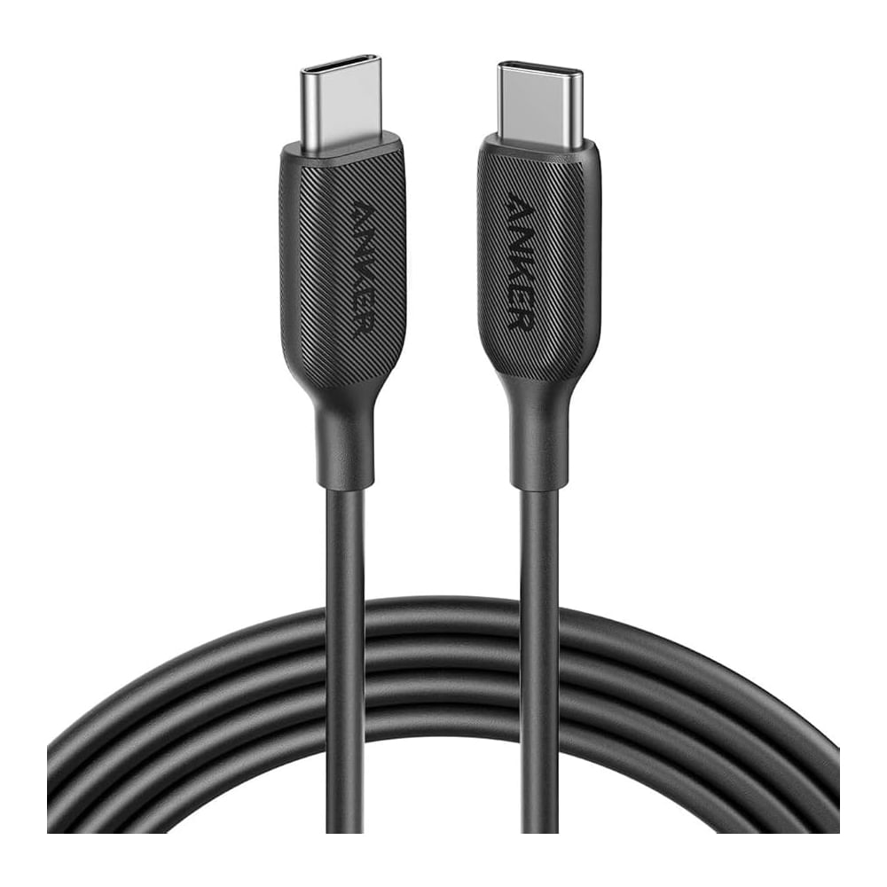 Cable USB-C Anker de 1.82m para carga y datos - MFI, compatible con iPhone, iPad y AirPods - Negro
