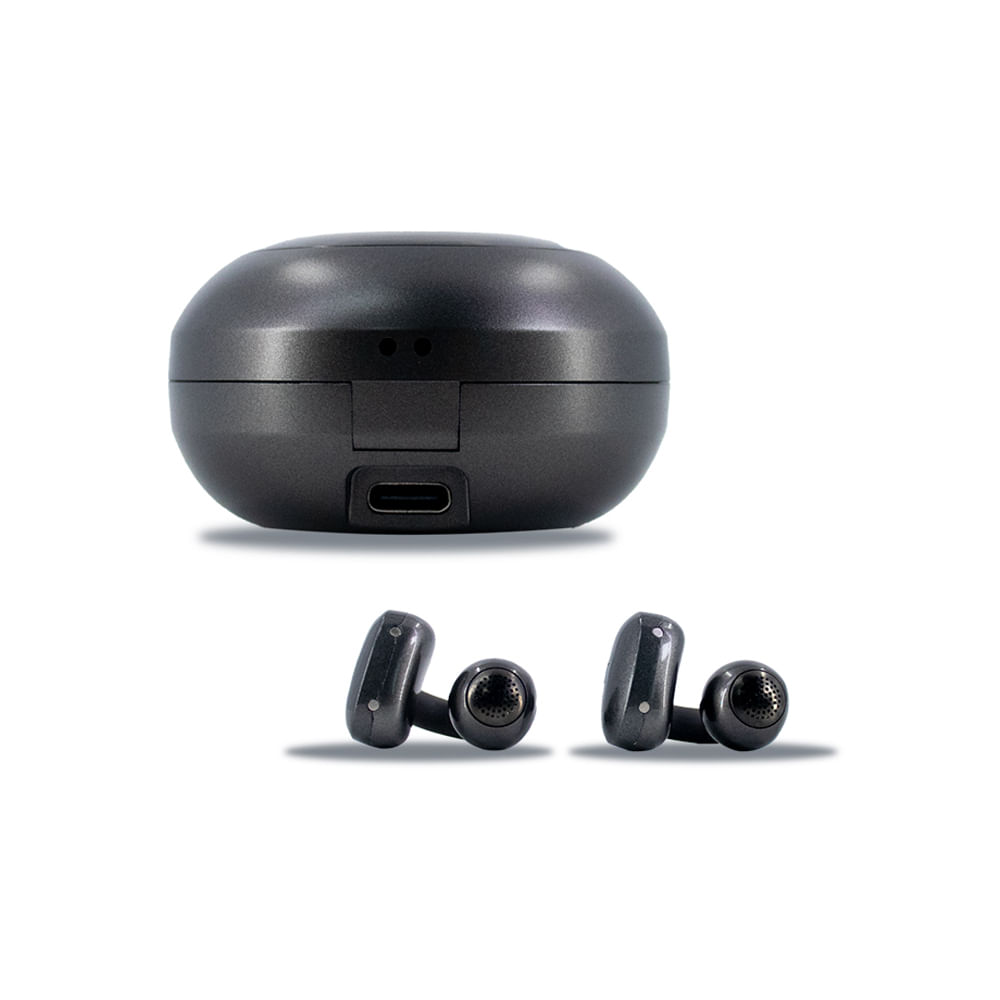 Audífonos Bluetooth TWS TEROS TE-8079N, Inalámbricos y Compactos, Color Negro - Sonido Excepcional