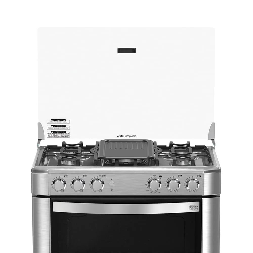 Cocina de Piso a Gas Inox Mabe - CMP7628FX0 - 5 Hornillas