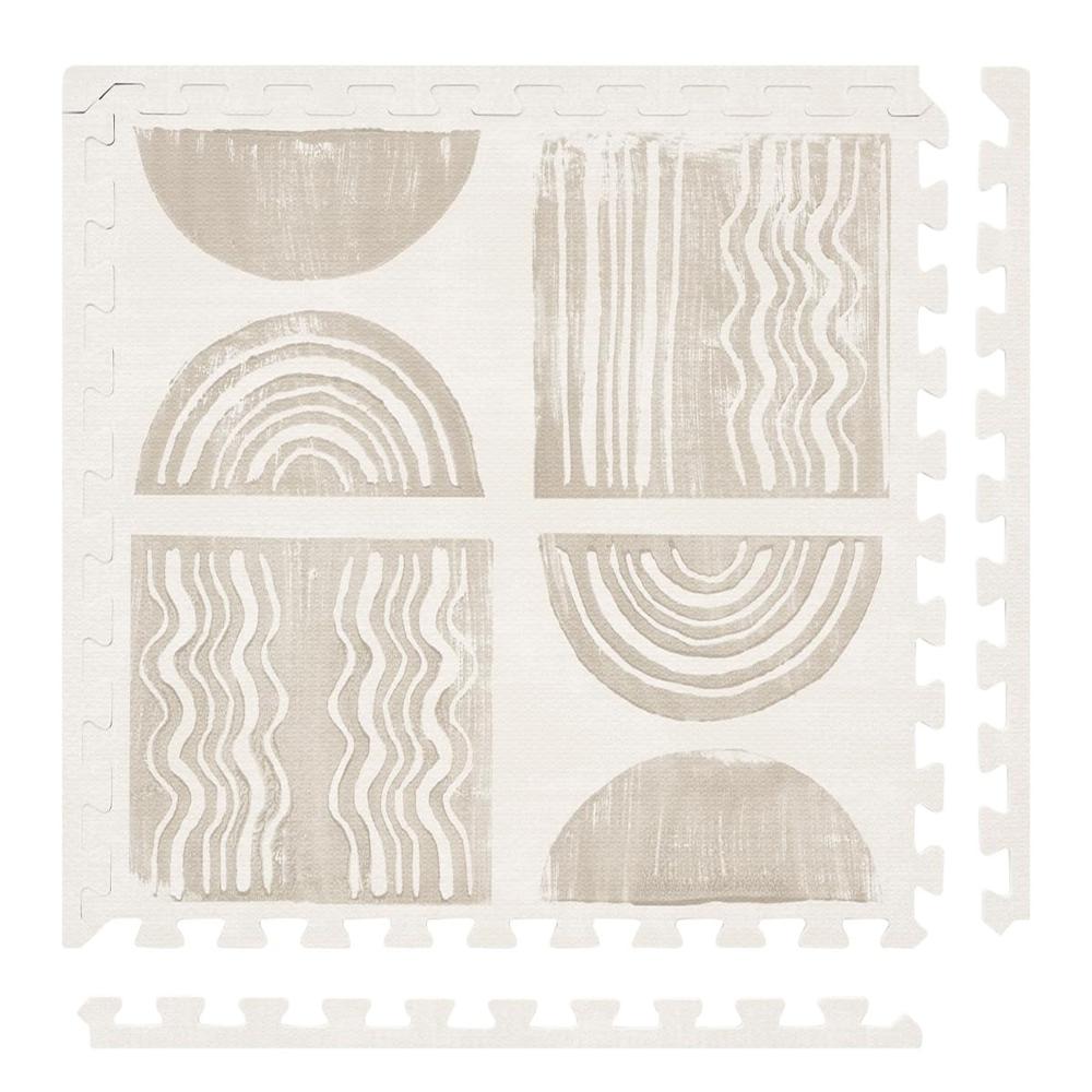 Piso Alfombra Eva Infantil La Sonaja Geométrico Antigolpes