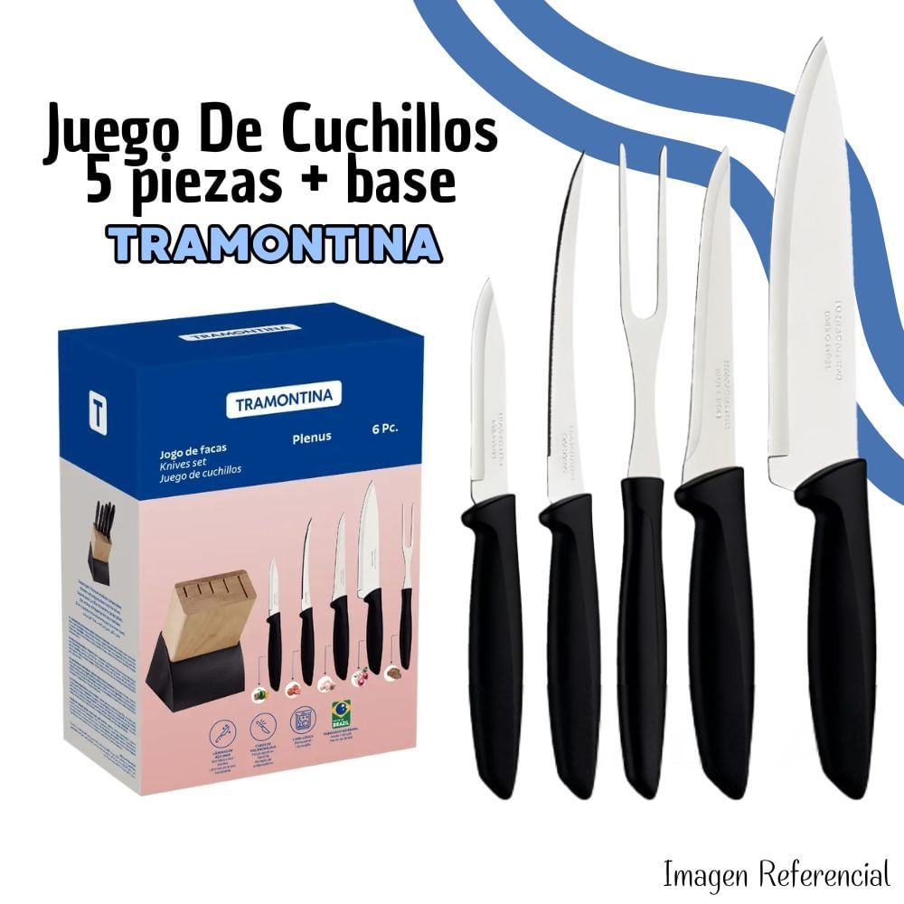 Juego De Cuchillos Plenus 6 piezas Tramontina TA-23498028