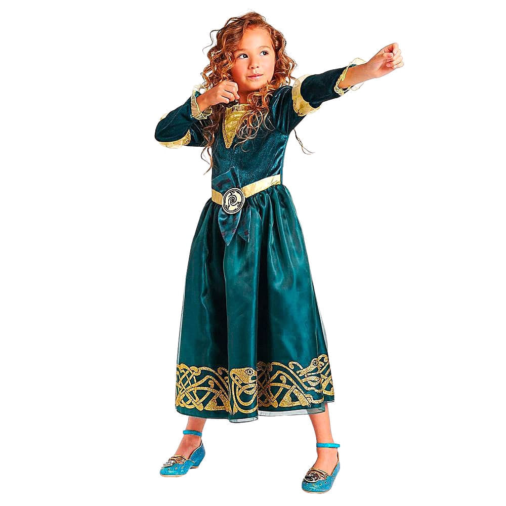 Disfraz Disney Store Princesa Mérida Valiente Talla 9/10 US Color