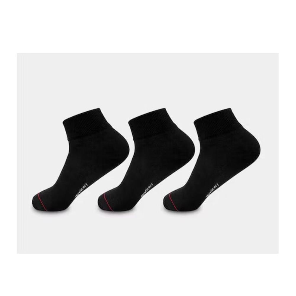 Medias tobilleras Negro Unisex 12 pares