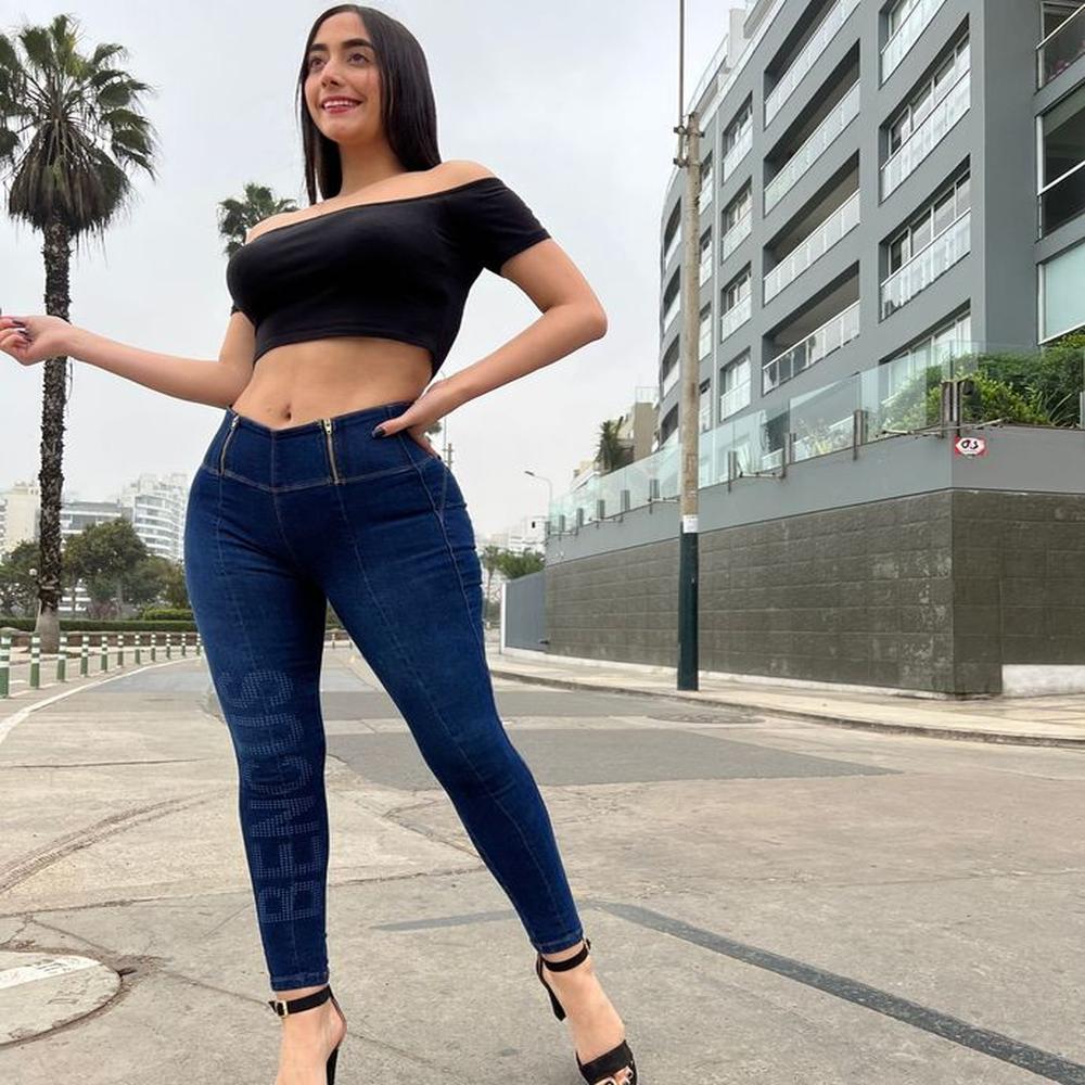 Pantalón Jeans Mujer Push up Faja Interna Retro