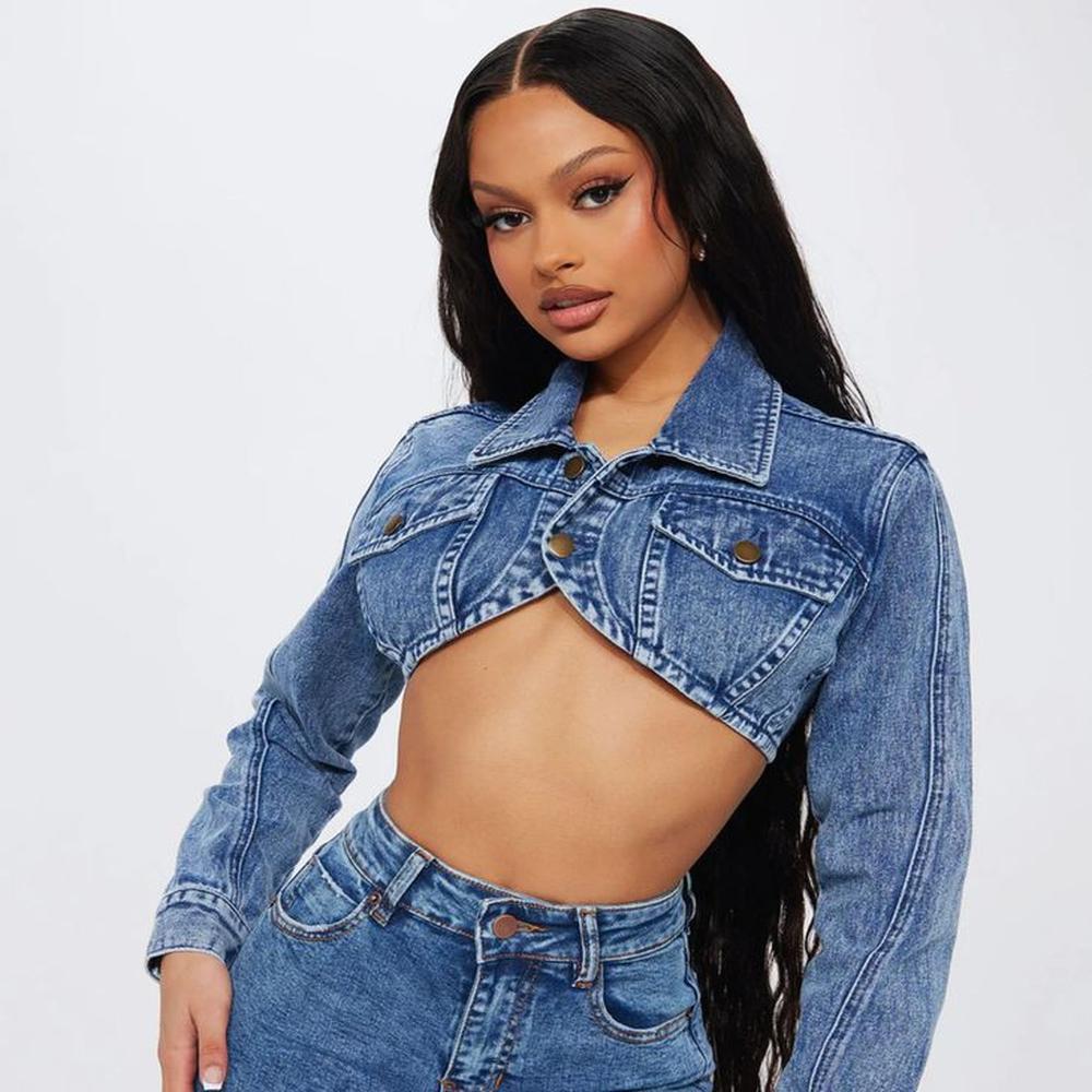 Casaca corta Jeans Rigido