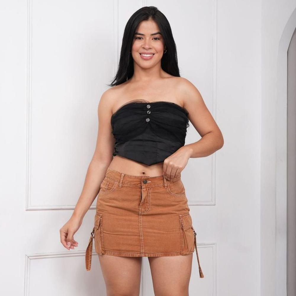Falda Short Clasico Cargo Mujer