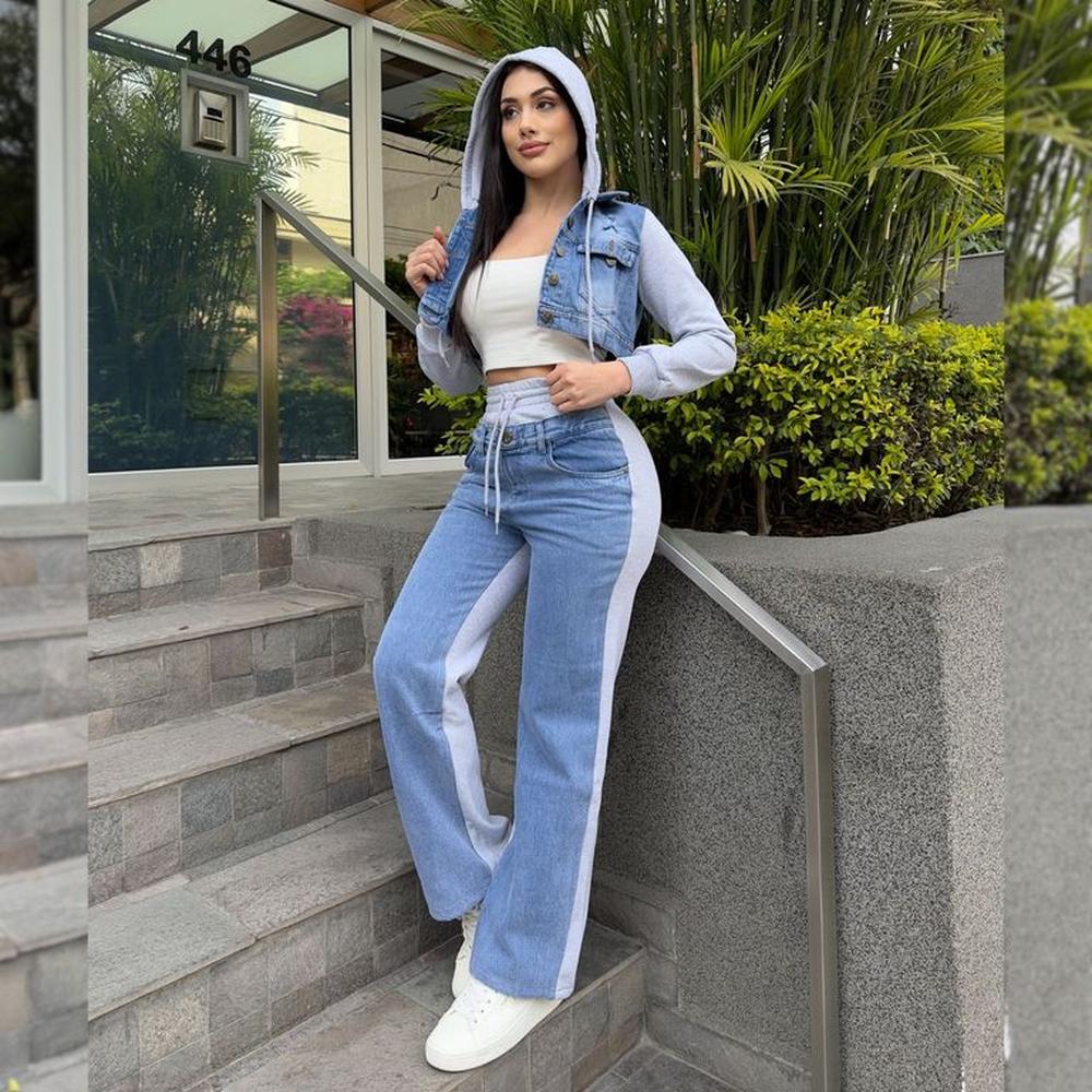 Pantalón Jean Algodón Mujer Bencus Track