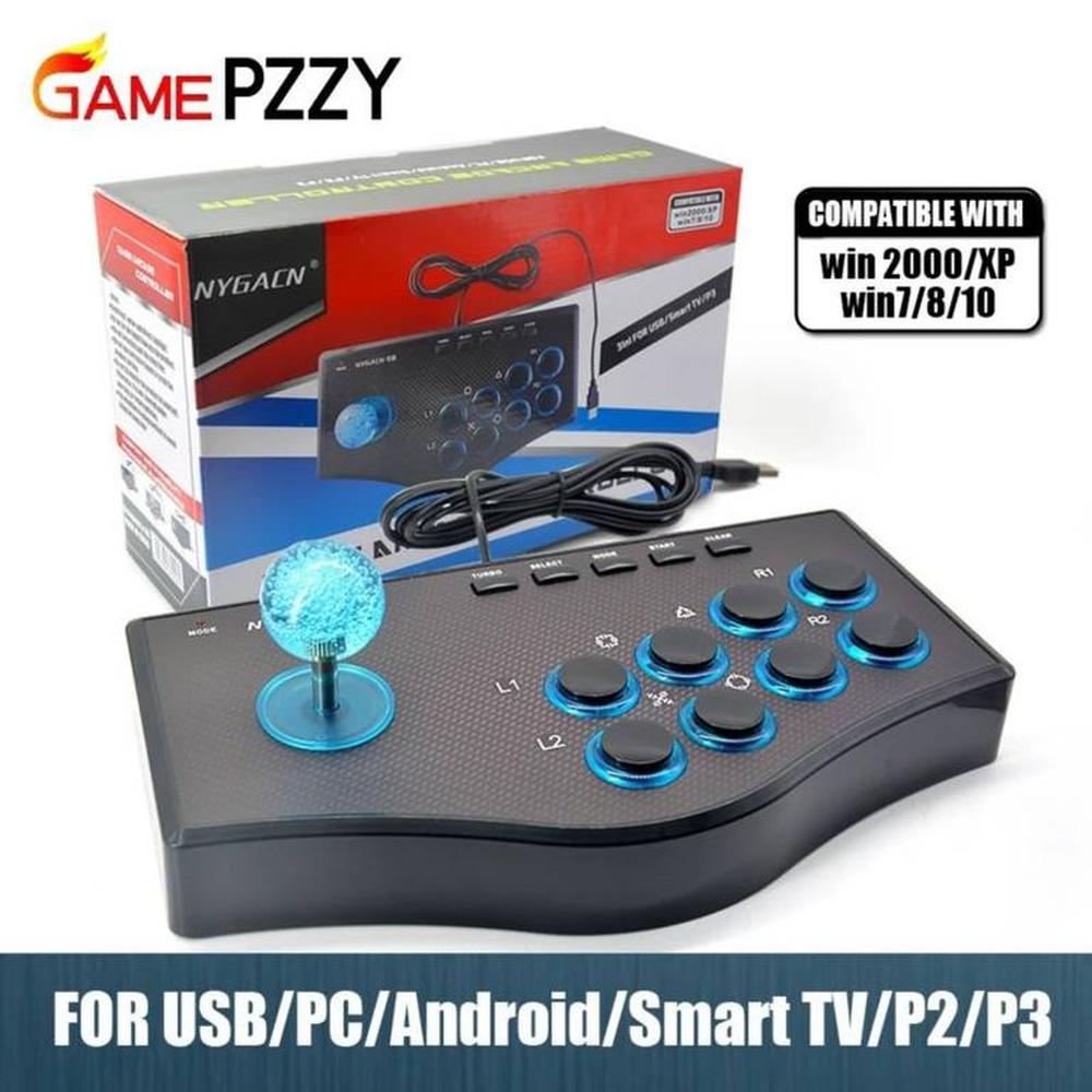 Controlador Joystick Arcade NJP 308 Compatible con PC PS2 PS3 Android