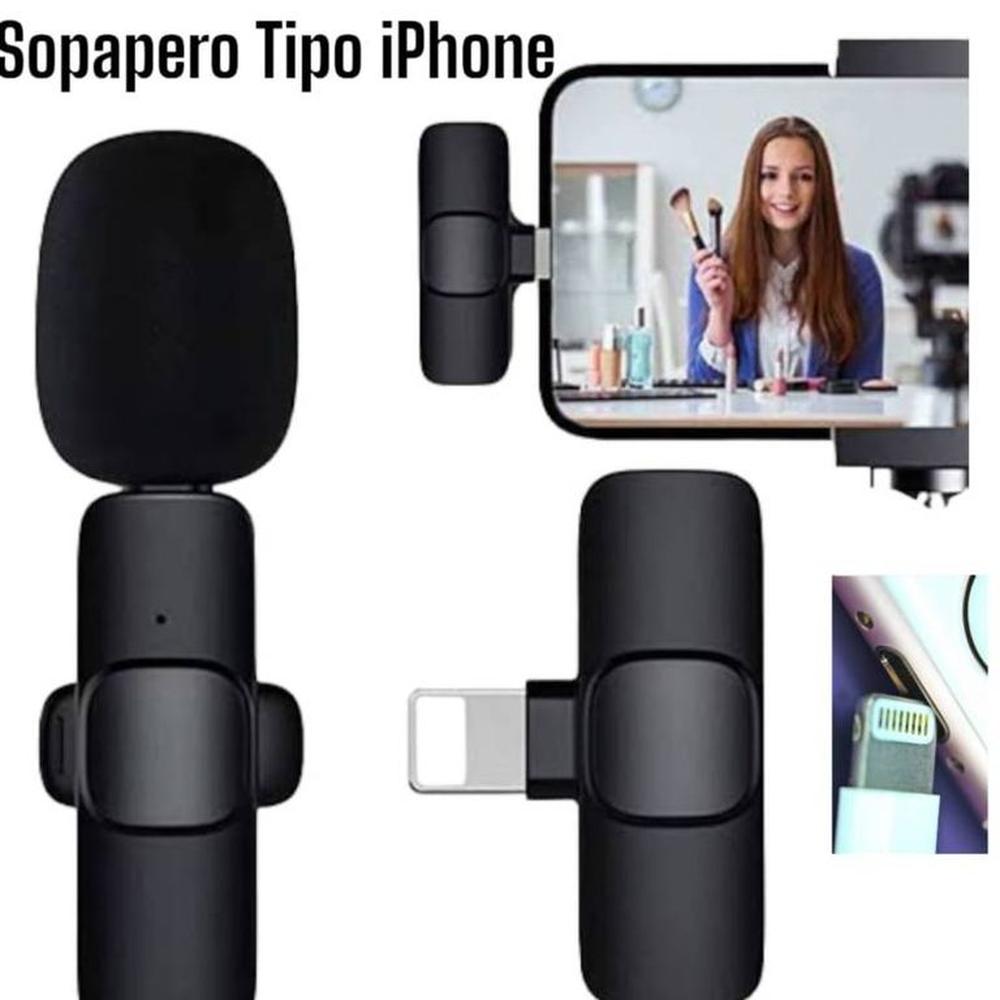 Micrófono Solapero Inalámbrico Compatible iPHONE Celular Smartphone