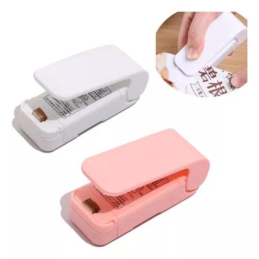 Pack 2 Mini Selladora a Pilas Termica Para Plastico Bolsas Polietileno Multicolor