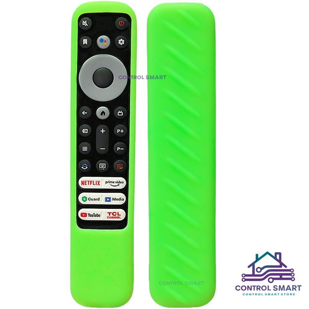 Funda Antideslizante Para Control TCL Máxima Protección - Verde