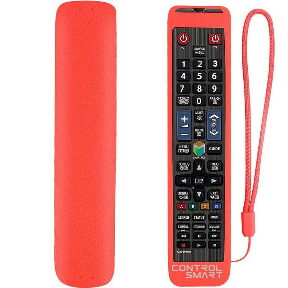 Funda De Silicona Para Control Samsung Smart Tv Grande Bn59- Rojo