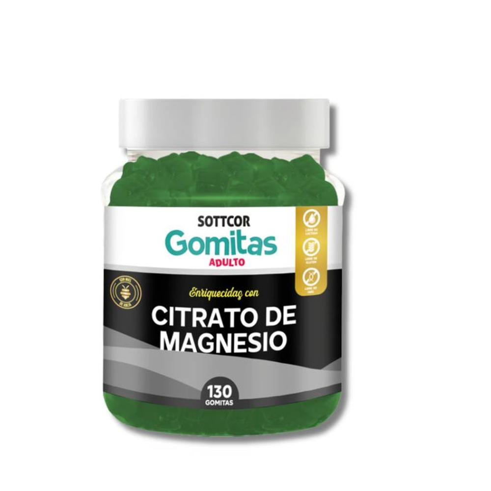 CITRATO DE MAGNESIO - SOTTCOR GOMITAS ADULTOS -130 GOMITAS