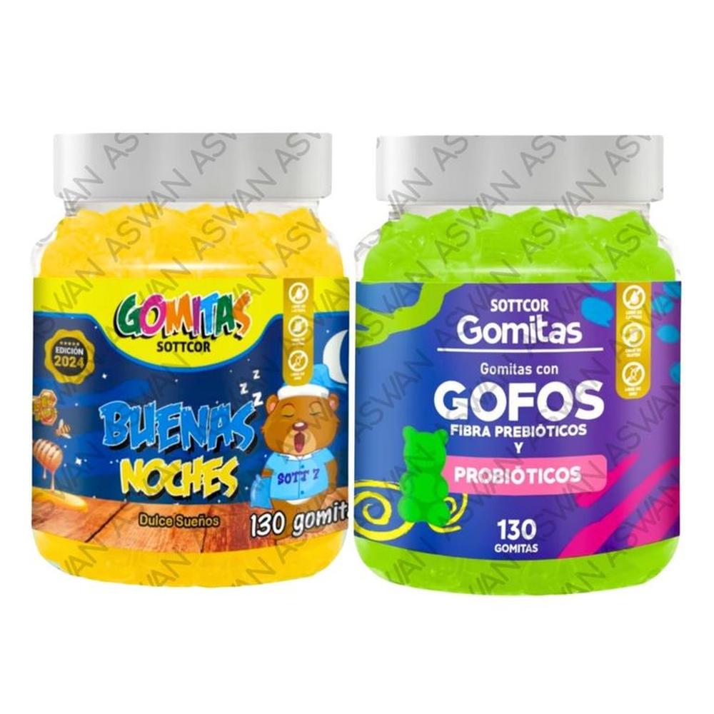 PACK NIÑOS DE BUENAS NOCHES & GOFOS 130 GOMITAS - SOTTCOR