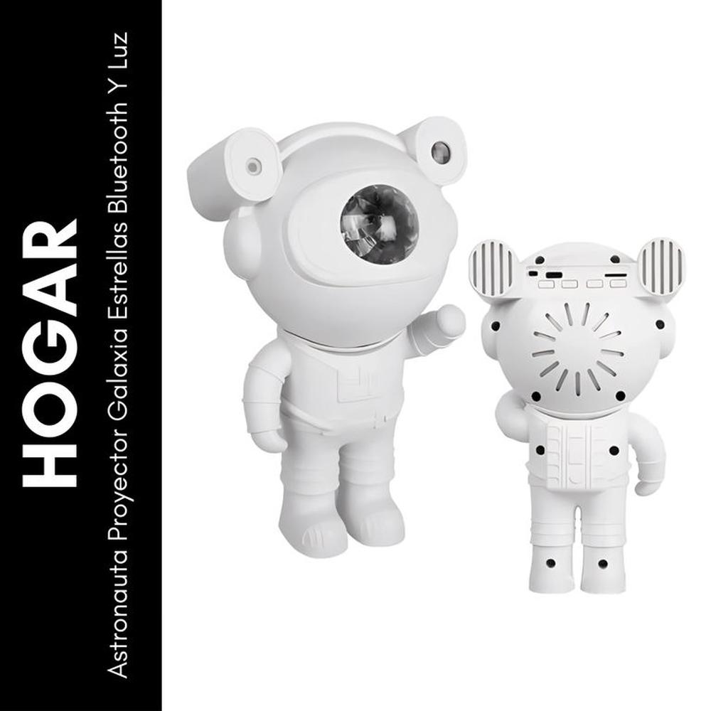 Proyector Astronauta Galaxia Estrellas con Parlante Bluetooth