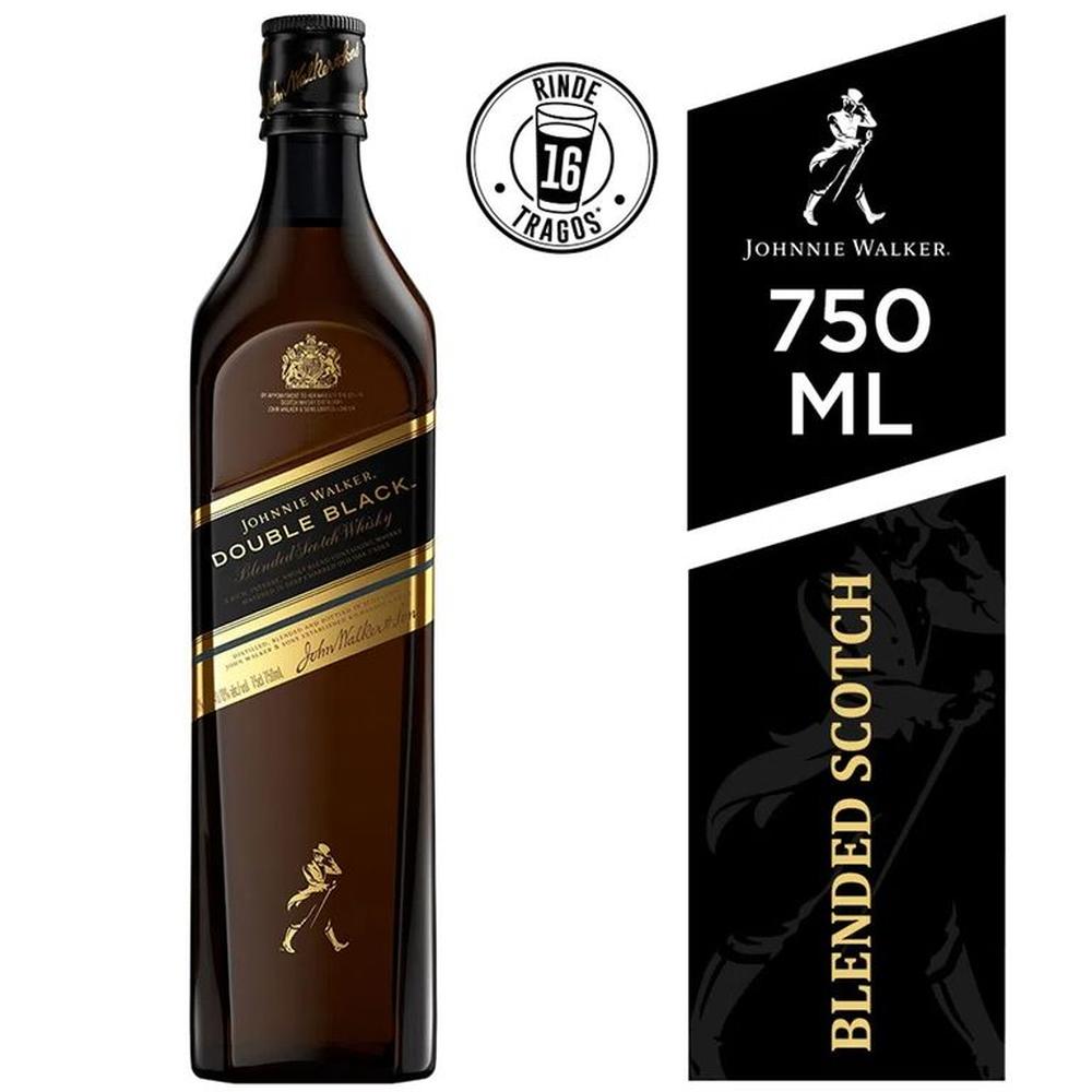 Whisky JOHNNIE WALKER Double Black Label Botella 750ml