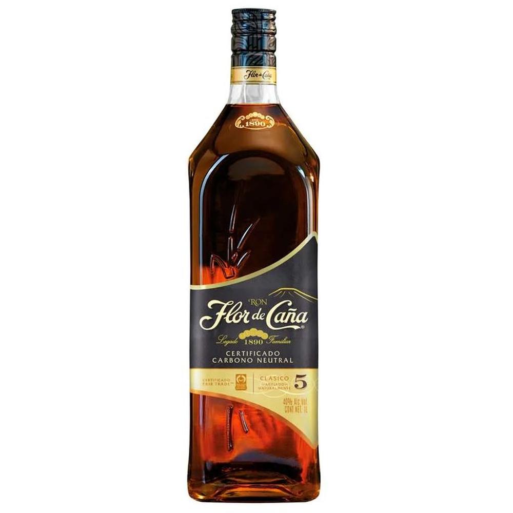 Ron Flor de Caña 5 años Botella 1L