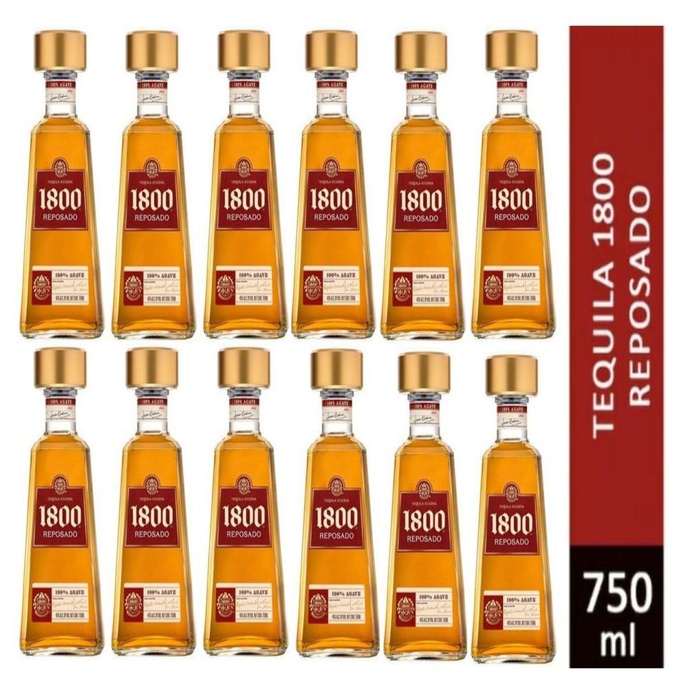 Tequila 1800 Reposado Botella 750ml - 12 UND