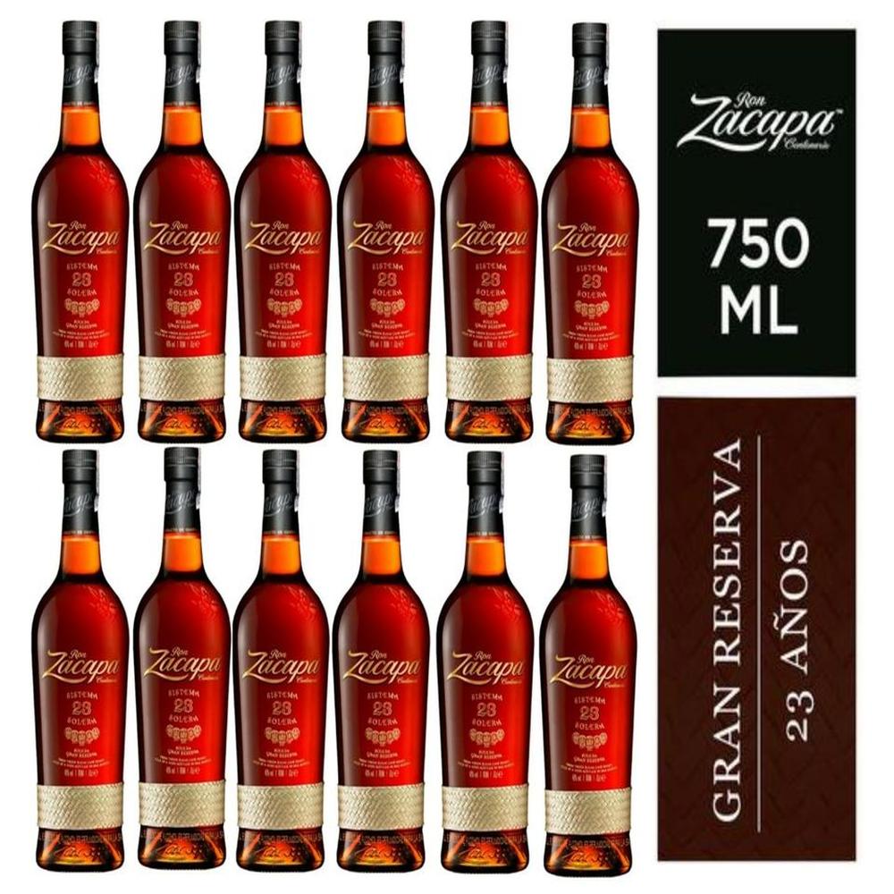 RON ZACAPA 23 AÑOS 750ML - 12 UND