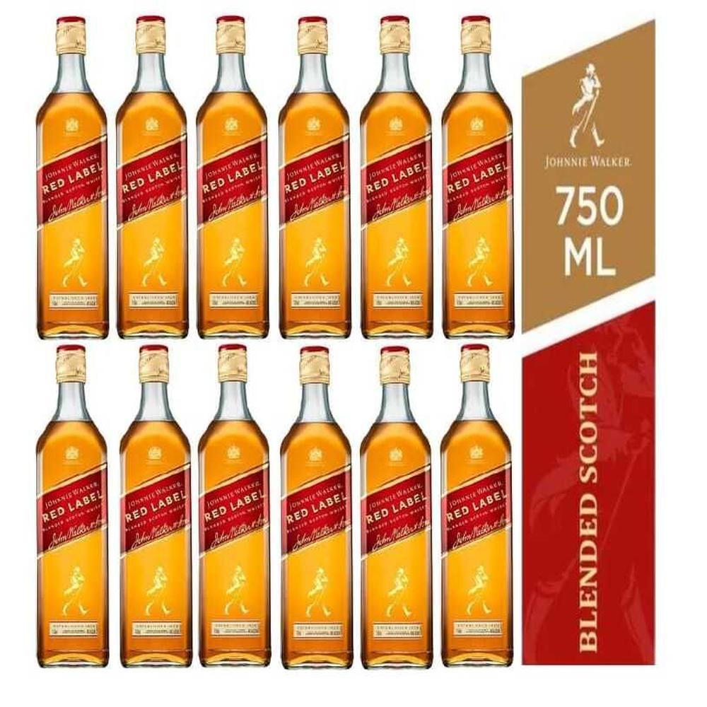 Whisky Johnnie Walker Red Label 750ML - 12 UND