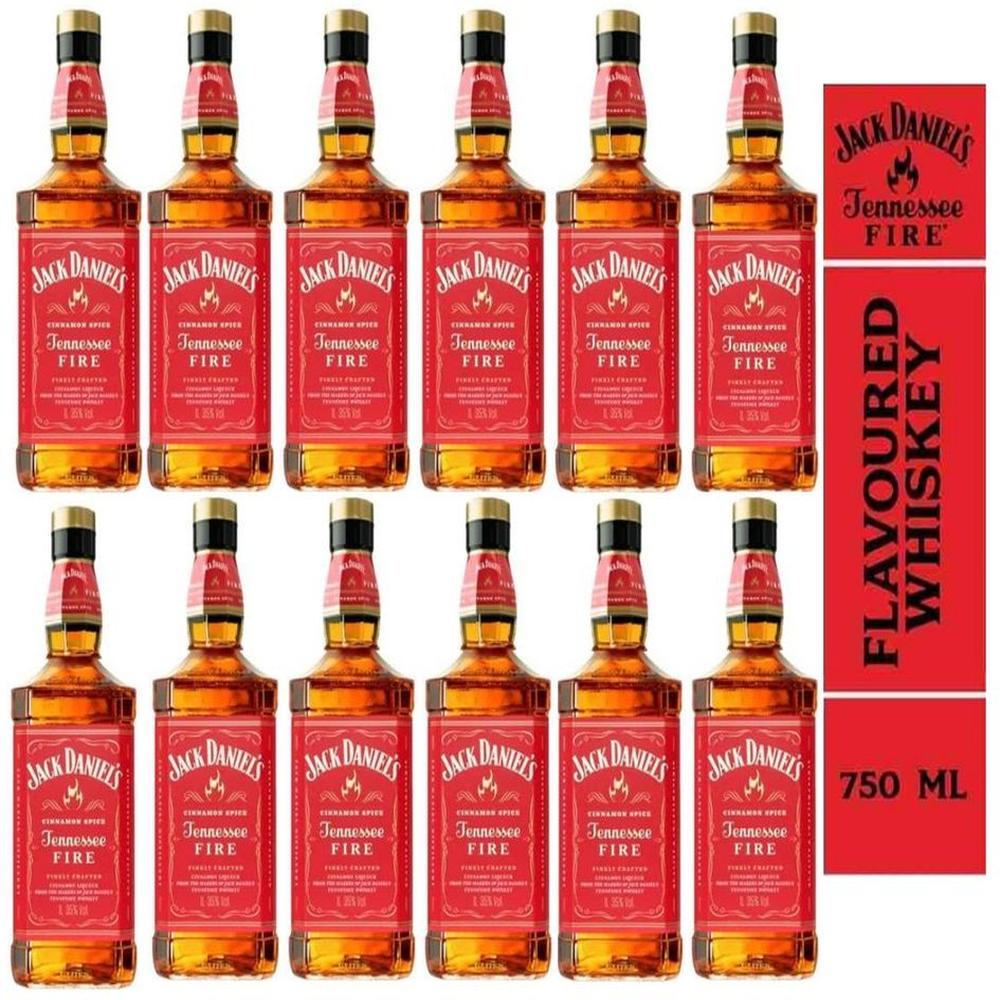 Whisky JACK DANIELS Fire Botella 750ml - 12 UND