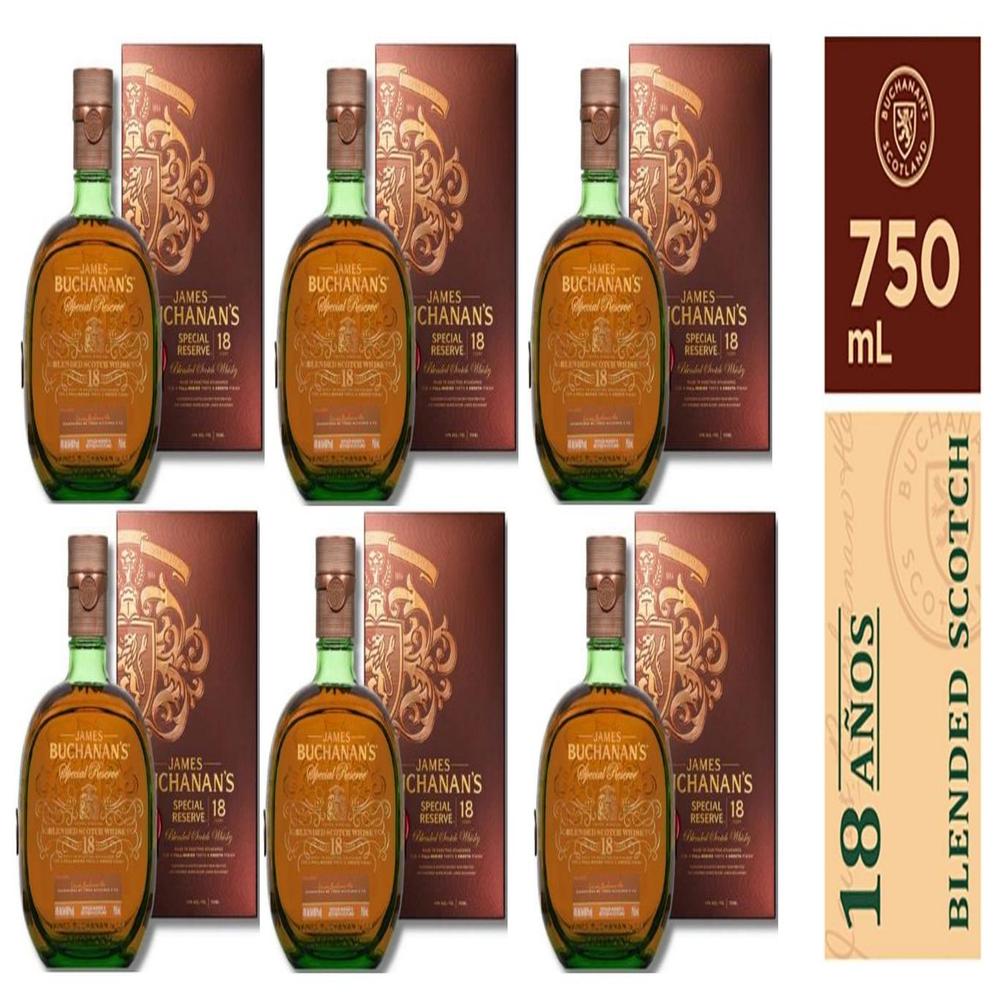 Whisky BUCHANANS 18 años 750ml - 6 UND