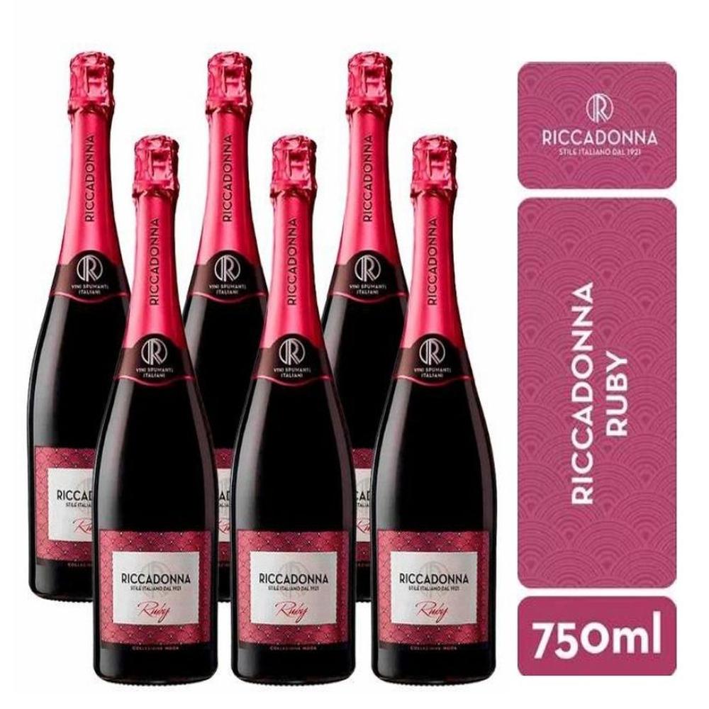 Espumante Riccadonna Ruby 750ml - 6 UND