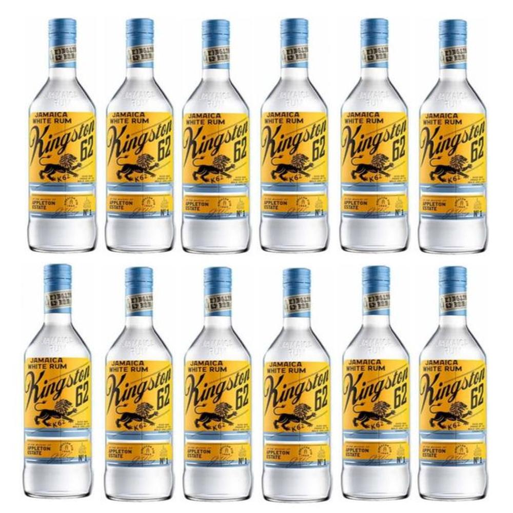 Ron Kingston 62 Blanco 750ml - 12 UND