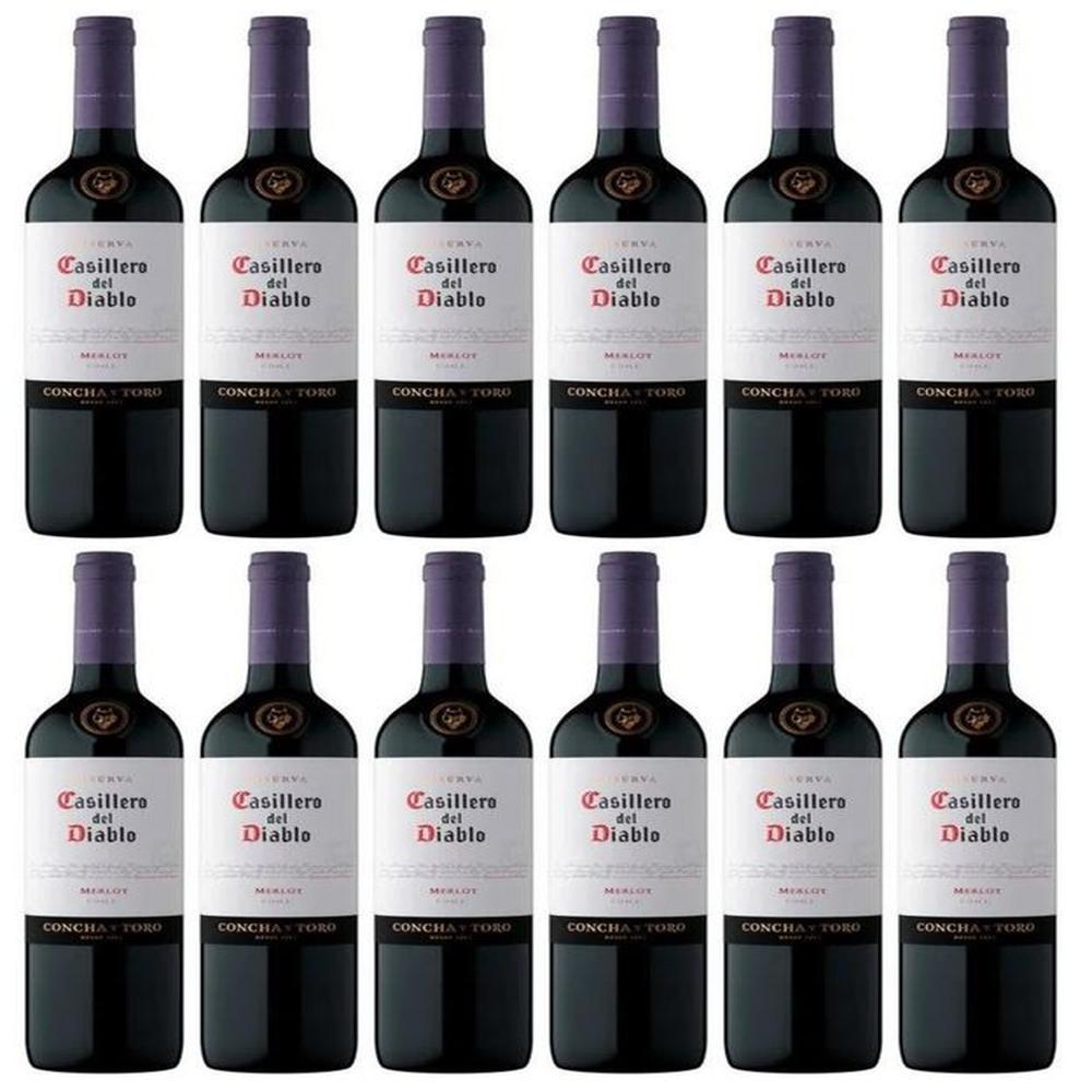 Vino Casillero del Diablo Merlot 750ml - 12 UND