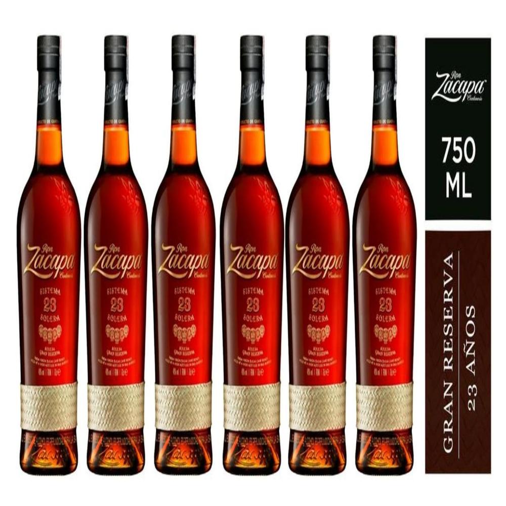 RON ZACAPA 23 AÑOS 750ML - 6 UND