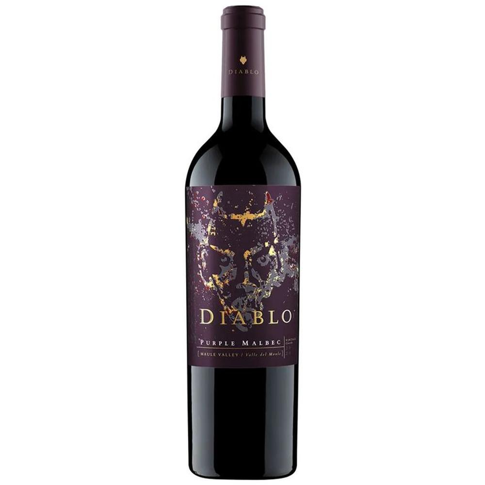 Vino Tinto Diablo Purple Malbec Botella 750ml