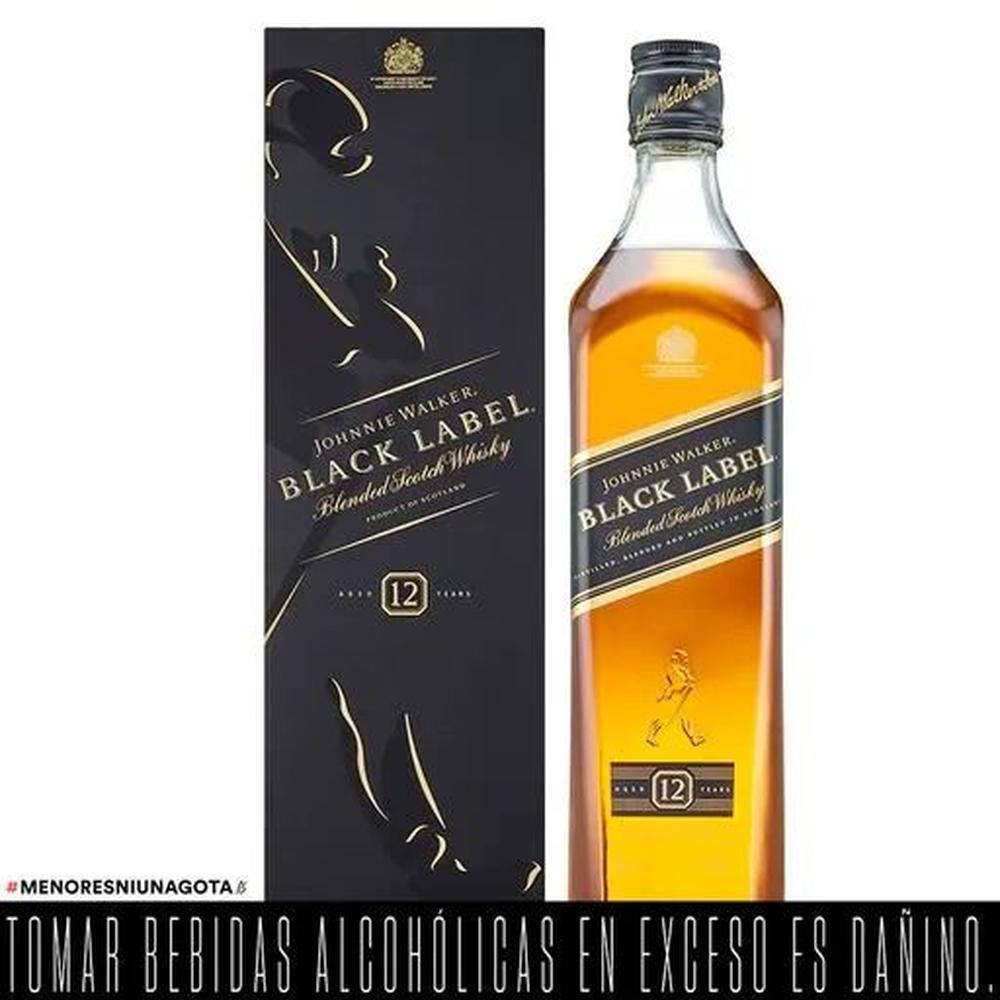 Whisky BLACK LABEL 750ML CON ESTUCHE