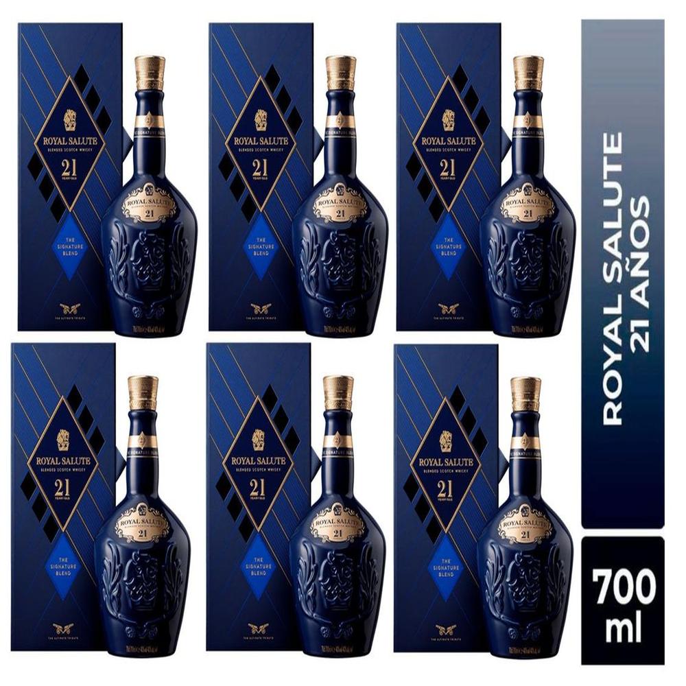 WHISKY ROYAL SALUT 21 AÑOS 700ml - 6 UND