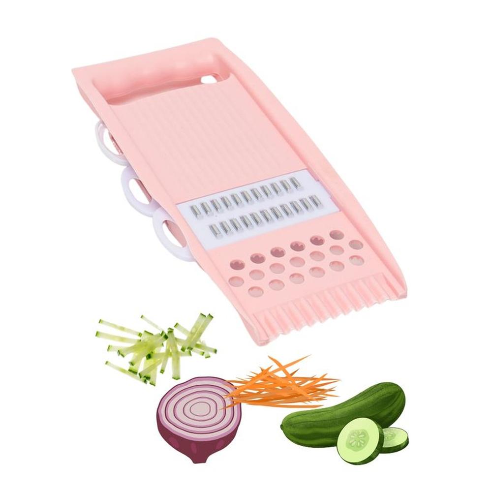 Rallador Cortador Multiusos Mandolina Rosa