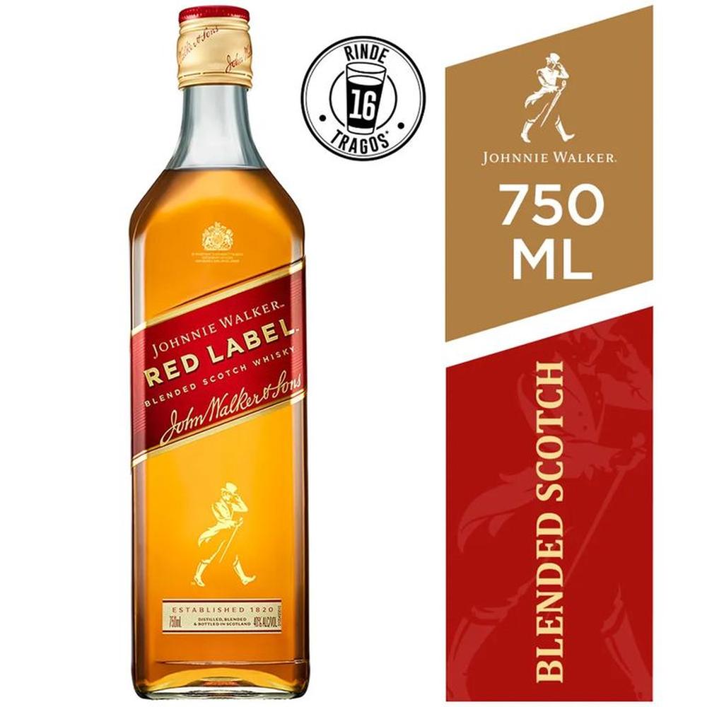 Whisky Red Label Botella 750ML