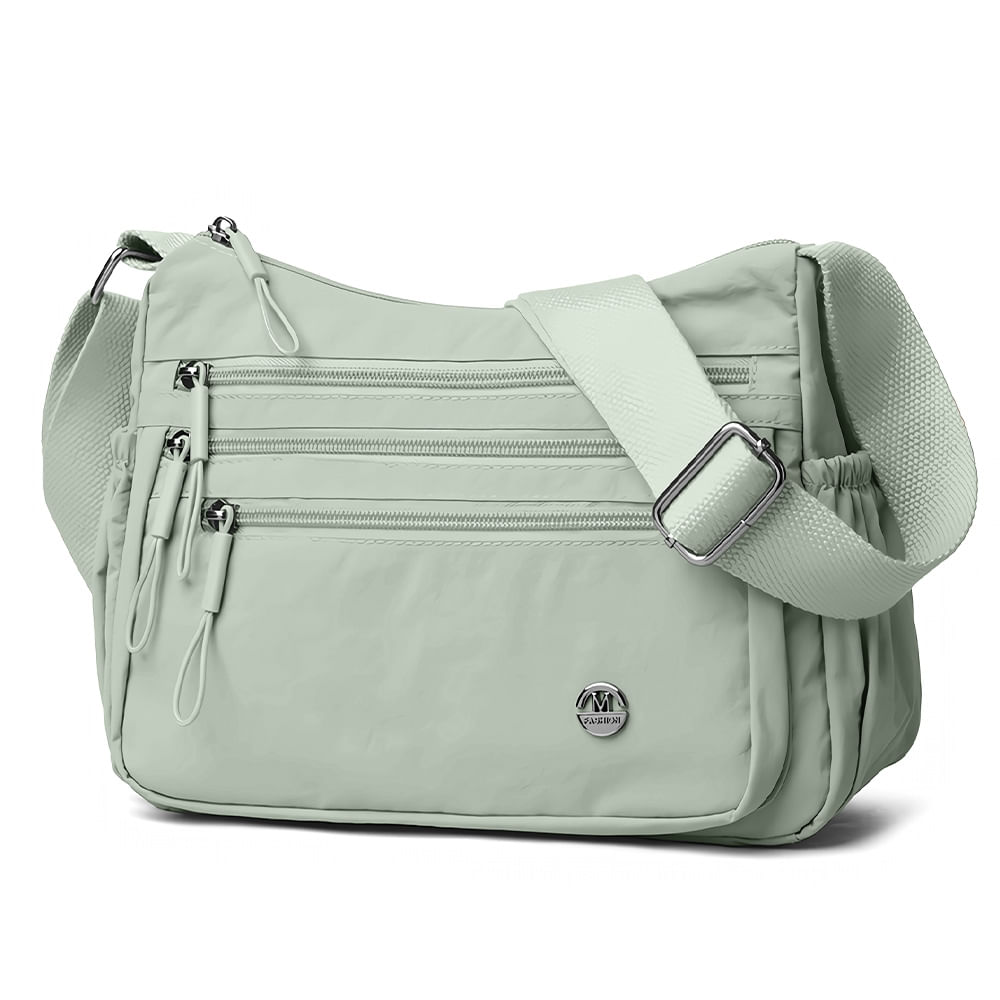 Morral para Mujer con Correa Ajustable Y Múltiples Bolsillos Verde BP3