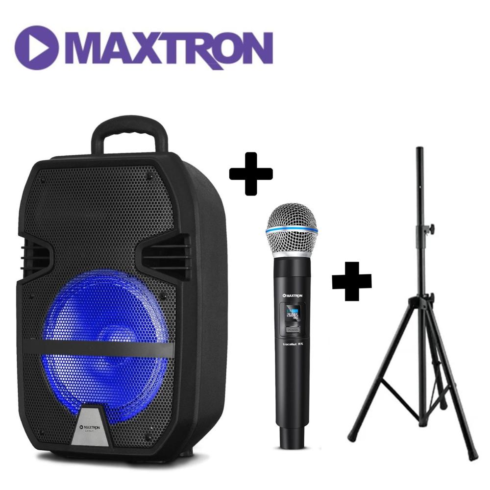 Parlante Maxtron Libidum MX321VB con 2 Micrófono + SOPORTE